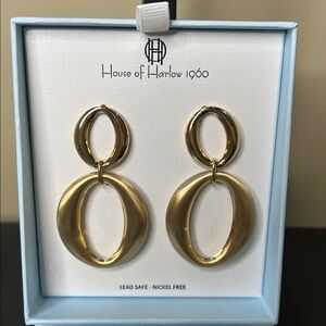House of Harlow 1960 | Gold Tone Dangle Earrings ✨